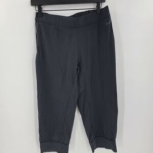 Nike dri fit womens crop capris black workout gym running yoga medium